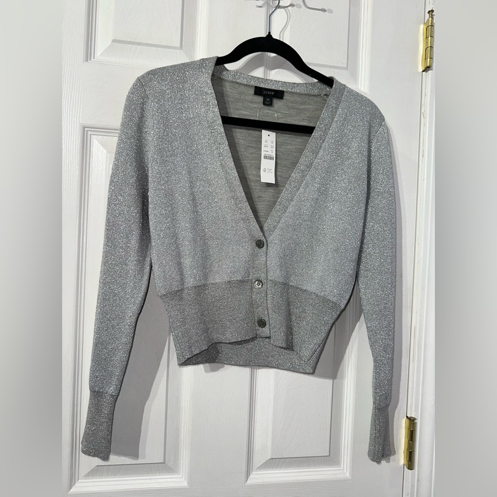 NWT J. Crew Gray Button-Up Women's Cardigan Sweater (XS) - Picture 14 of 16